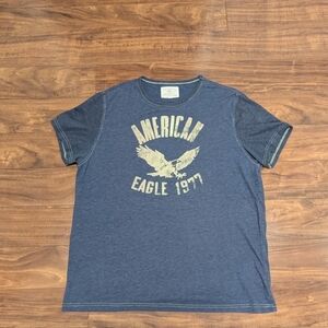 American Eagle Outfitters Navy Graphic Tee